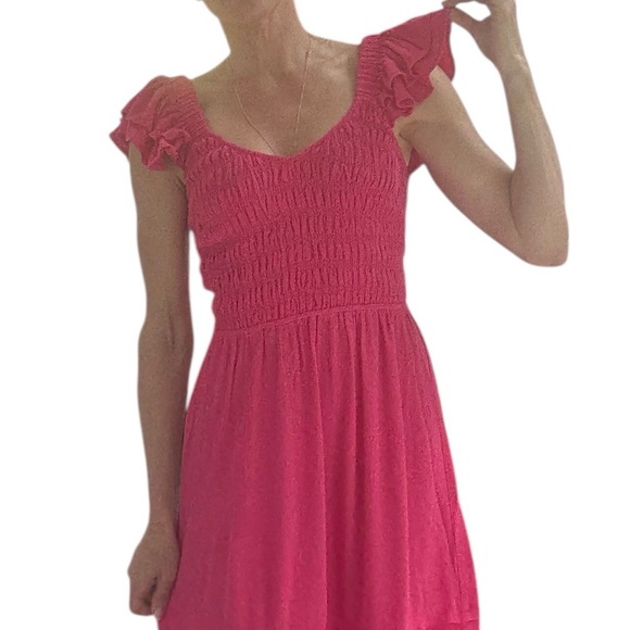 NWT Revolve Greylin Pink Smocked Midi Dress Size  Small - Picture 6 of 12